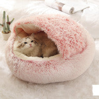 The Ultimate Cozy Retreat: 2 In 1 Dog And Cat Bed Pet Winter Bed
