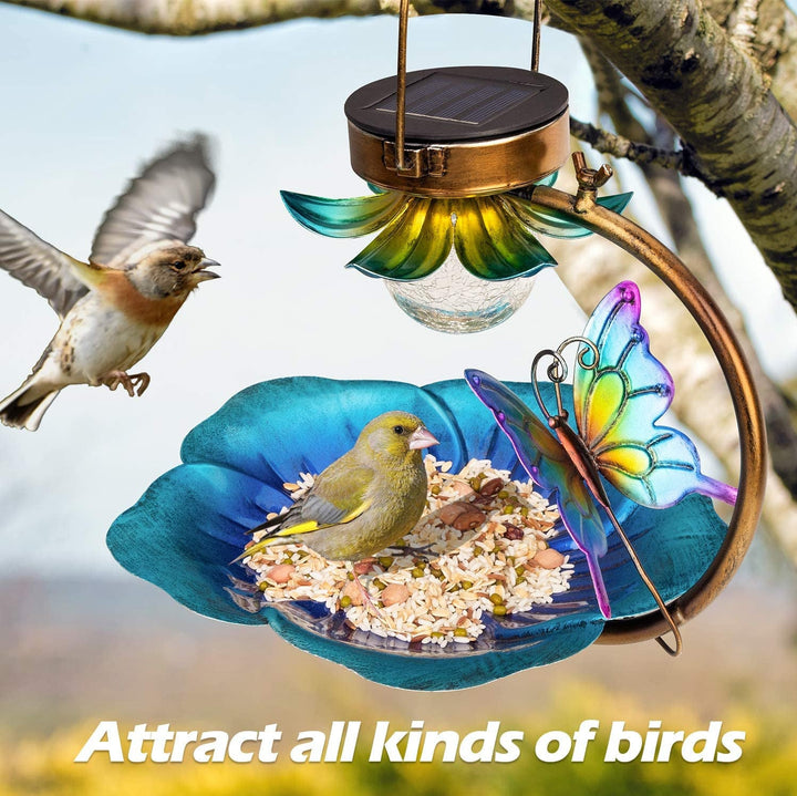 Enchant Your Garden with the Solar Crack Ball Bird Feeder
