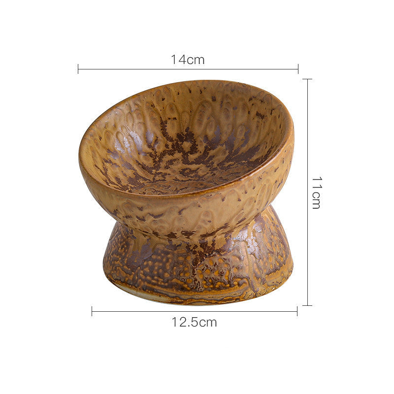 Elevate Your Cat's Dining Experience with Our Ceramic Neck Guard Bowl