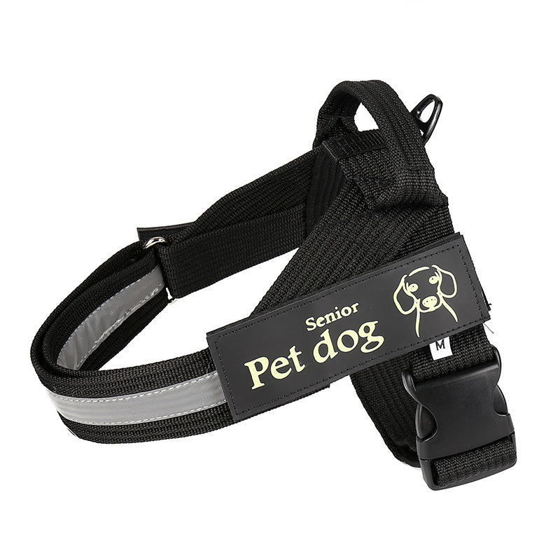 Medium And Large Dog Vest Type Chest Harness
