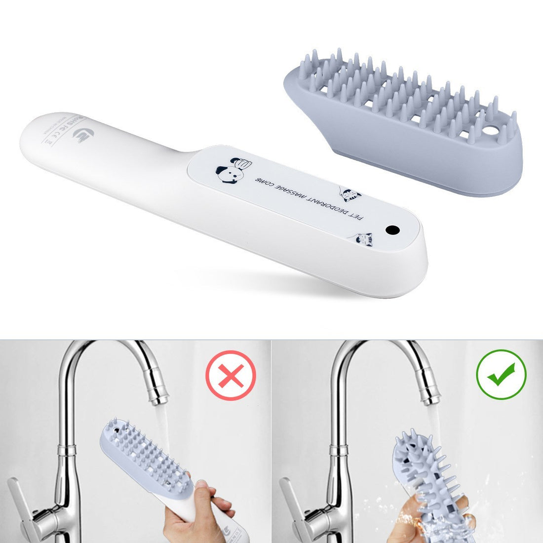 Pet Silicone Massage Brush Deodorant