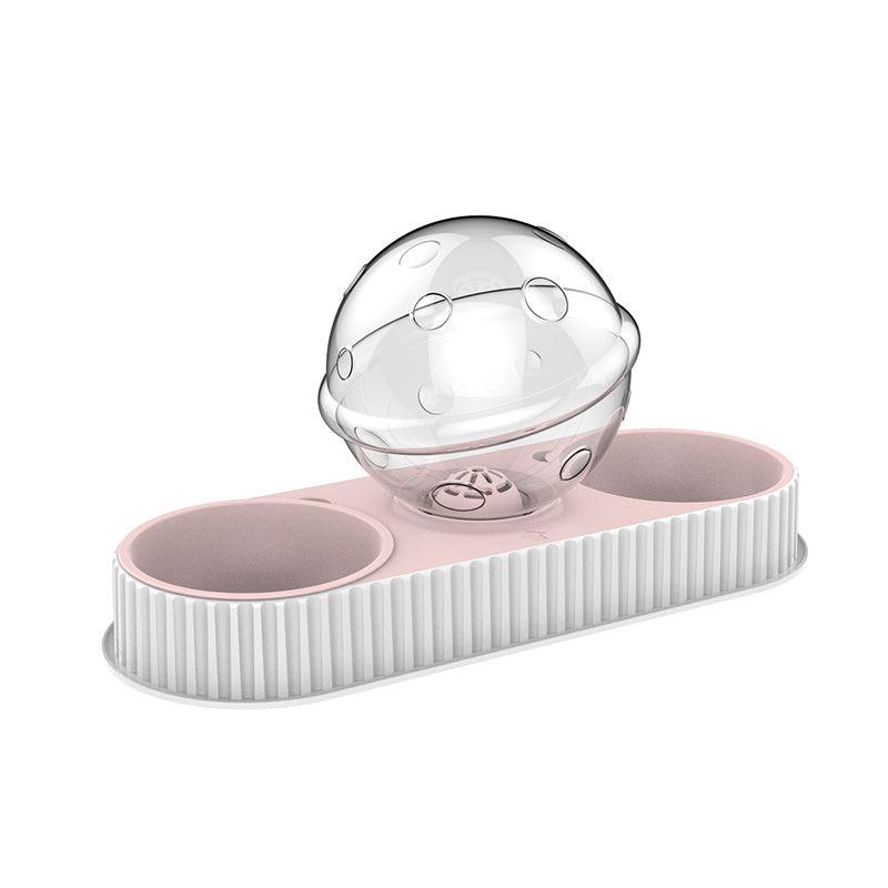 Plastic Pet Feeding Drinkers Cat Automatic Feeder