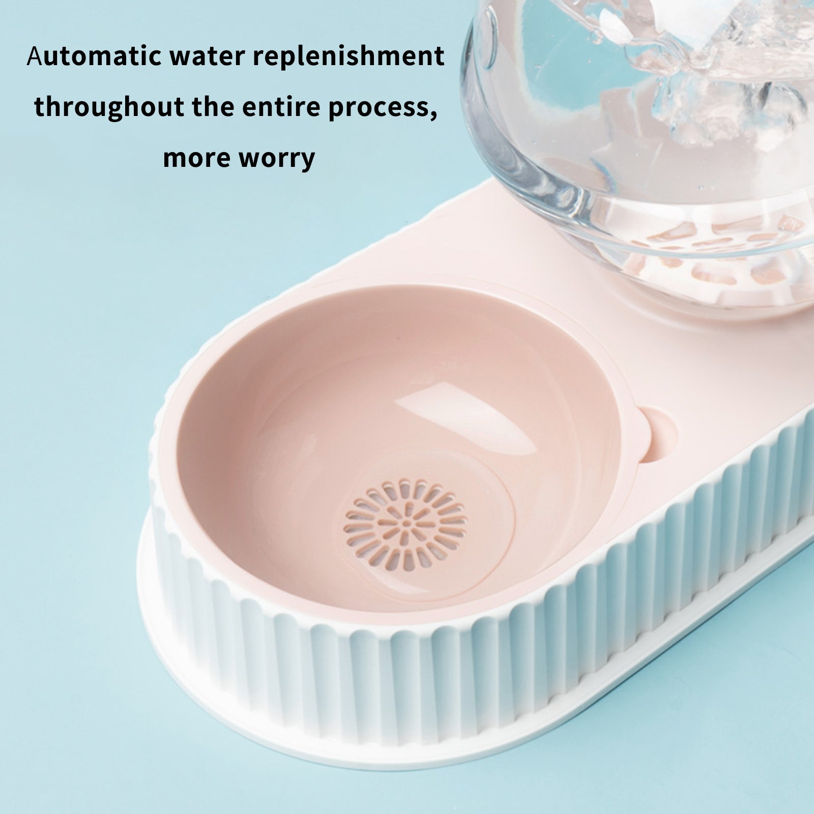 Plastic Pet Feeding Drinkers Cat Automatic Feeder