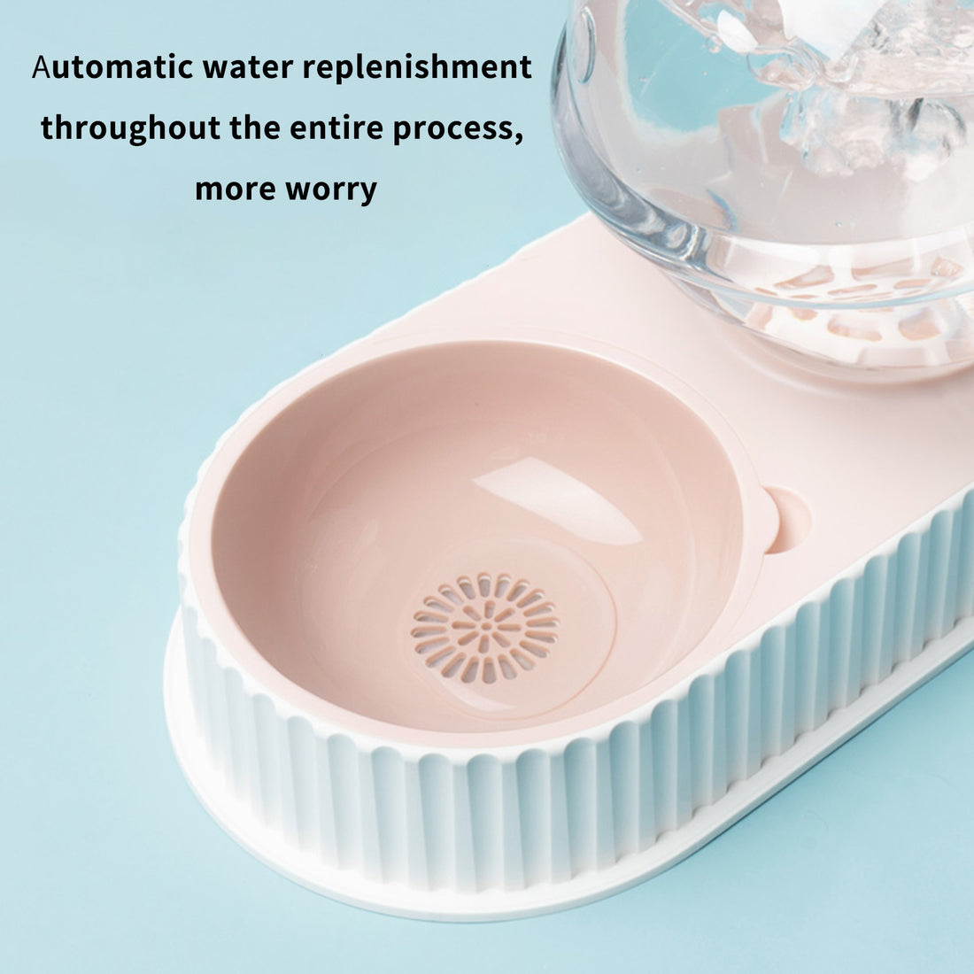 Plastic Pet Feeding Drinkers Cat Automatic Feeder