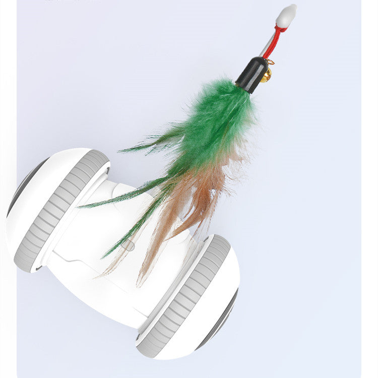 Interchangeable Heads Pet Feather Cat Toys