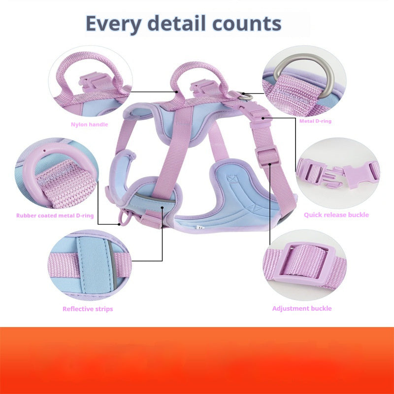 Dog Breast Strap Hand Holding Rope