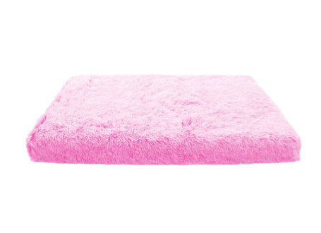 Plush Square Pet Bed Wave Memory Foam