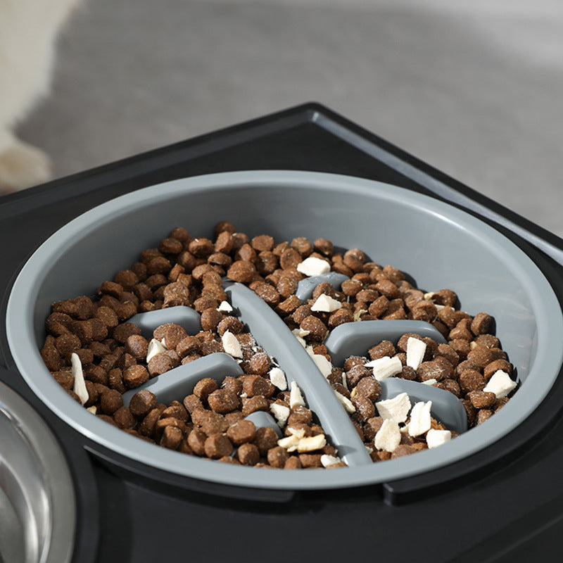 Vertical Anti-choke Slow Food Dog Bowl
