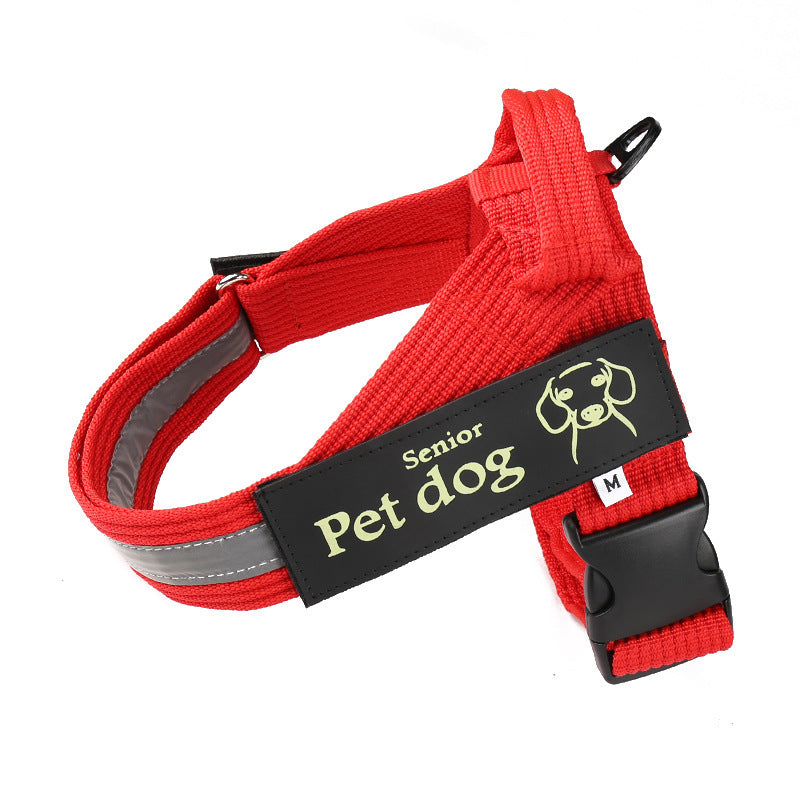 Medium And Large Dog Vest Type Chest Harness