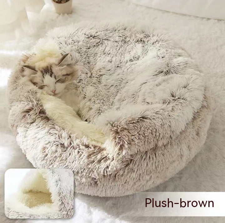 2 In 1 Dog And Cat Bed Pet Winter Bed