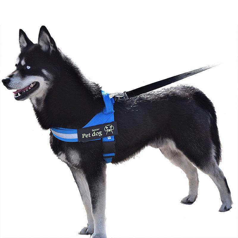 Medium And Large Dog Vest Type Chest Harness